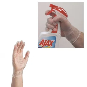 Ванч Немедицинские одноразовые виниловые перчатки, большие, коробка из 100 перчаток, для чистки